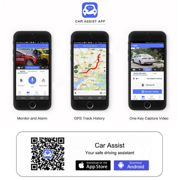 Sản Phẩm Camera hành trình ô tô 360 độ  thương hiệu Whexune K600 4 camera, Android Wifi GPS - Nhập Khẩu Chính Hãng .