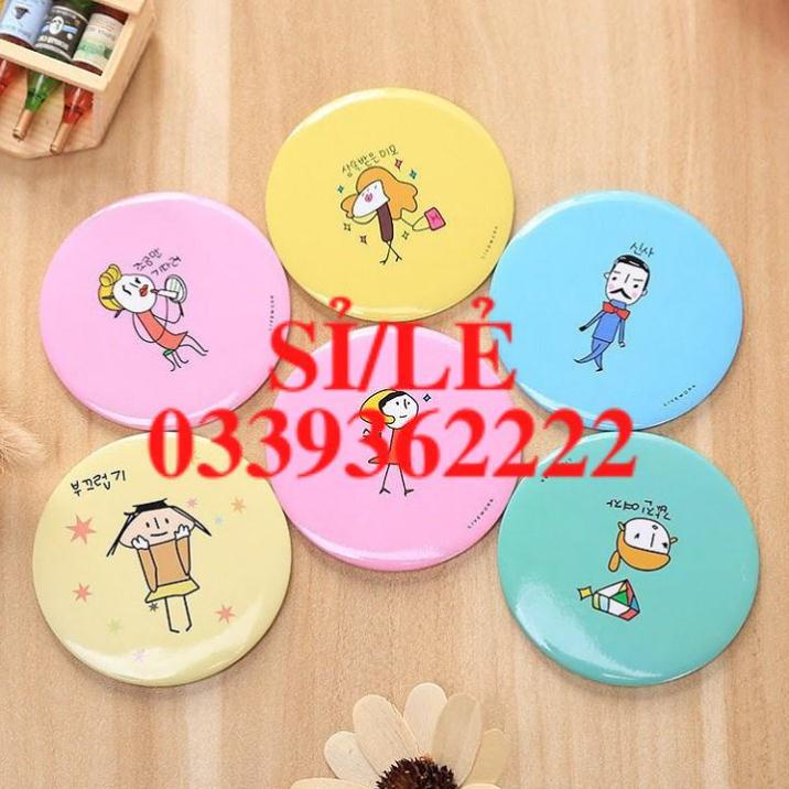 [ COCOLOVE ] Set 10 gương mini bỏ túi nhiều hình dễ thương  HAIANHSHOP