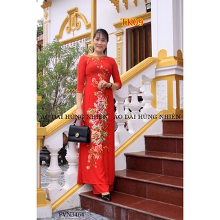 TK09 - Áo dài trung niên thêu lắc tay kết đá pha lê cao cấp