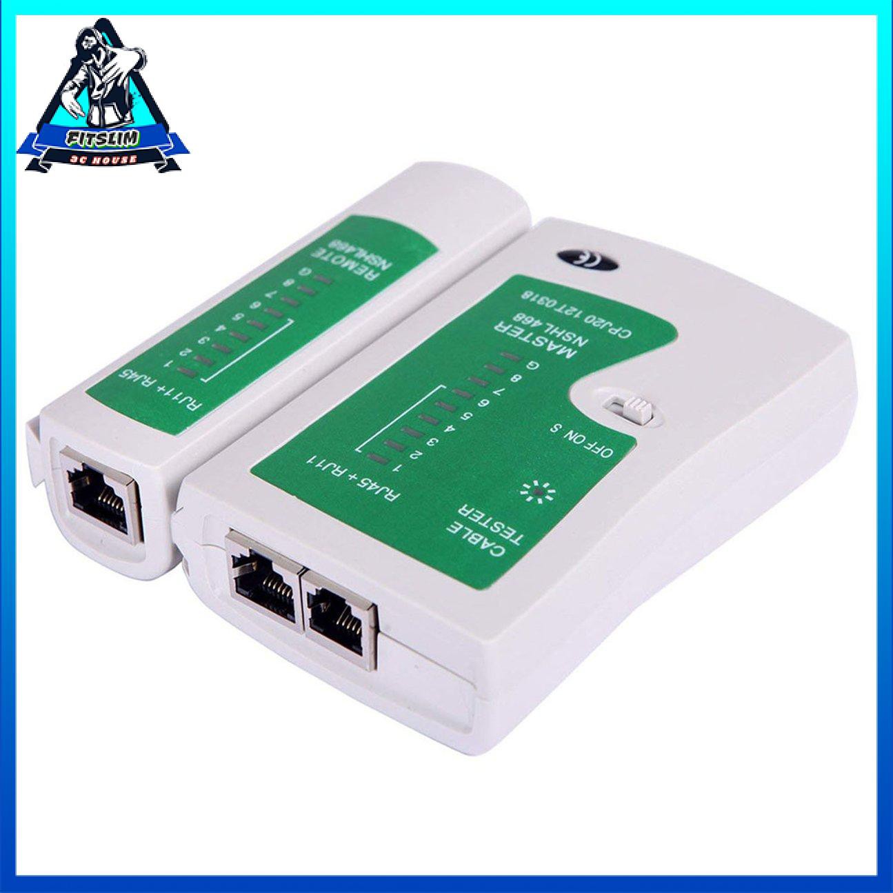 Bộ kiểm tra cáp mạng Lan Rj45 Rj-11 Cat5 Utp Ethernet Tool Cat5 6 E Rj11 8P