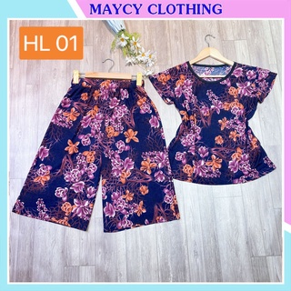 ĐỒ BỘ TRUNG NIÊN - Vải Thun Co Dan 4 Chiều 48 - 78kí