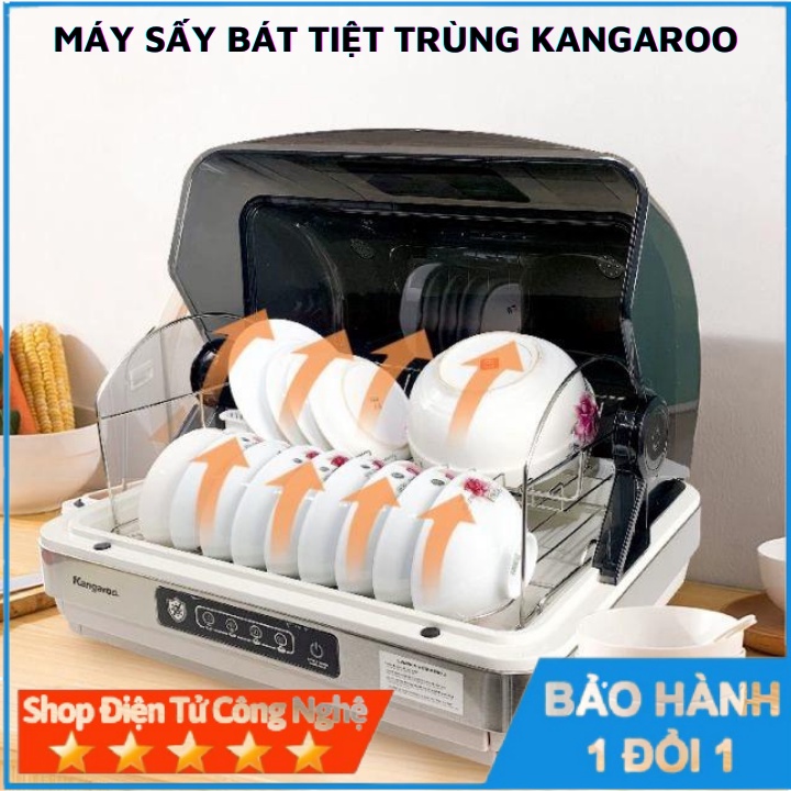 Máy sấy bát tiệt trùng có tia UV Kangaroo KG45DUV khử khuẩn 99,9% vi khuẩn