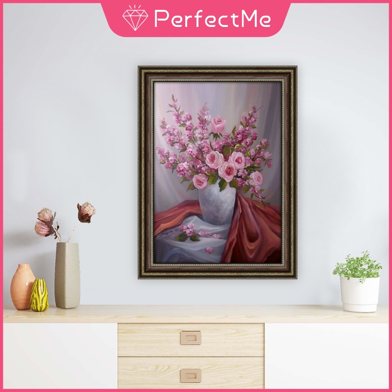 Mới Bộ Tranh Đính Đá 5D Tự Làm Hình Hoa 30x40cm Trang Trí Nhà Cửa