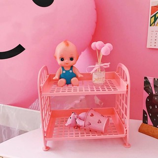 Kệ nhựa 2 tầng đựng đồ siêu cưng