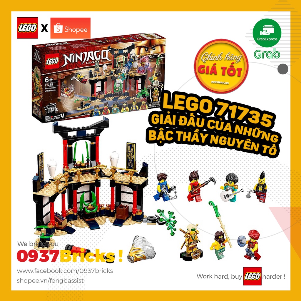 LEGO Ninjago 71735 Tournament of Elements Đấu trường nguyên tố 0937Bricks