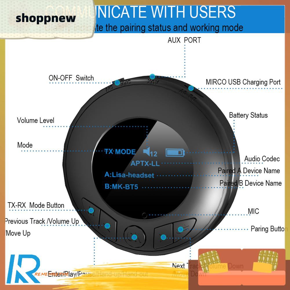 Thiết Bị Thu Phát Tín Hiệu Bluetooth B3 Giắc Cắm 3.5mm Cho Tv / Pc / Xe Hơi | BigBuy360 - bigbuy360.vn