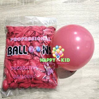 Bóng bay cao su 5 inch trang trí sinh nhật thôi nôi đầy tháng nhiều màu sắc HAPPYKID BBCS5INCH