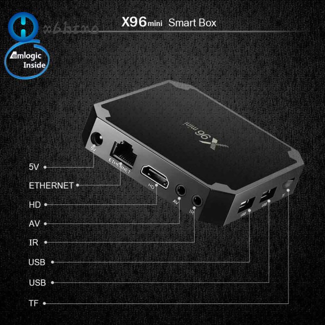 Tv Box X96 Mini Android 7.1 1+8gb/2+16gb Amlogic S905W Lõi Tứ 2.4ghz Wifi Và Phụ Kiện