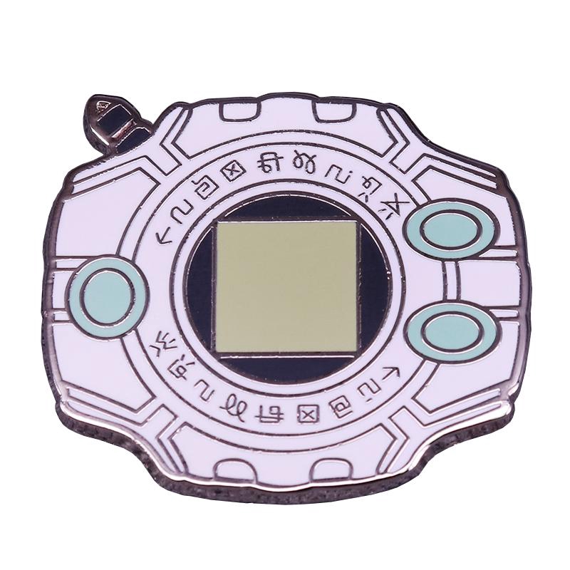 Huy Hiệu Cài Áo Hình Digimon Adventure Digivice pretty childhood vintage Dễ Thương
