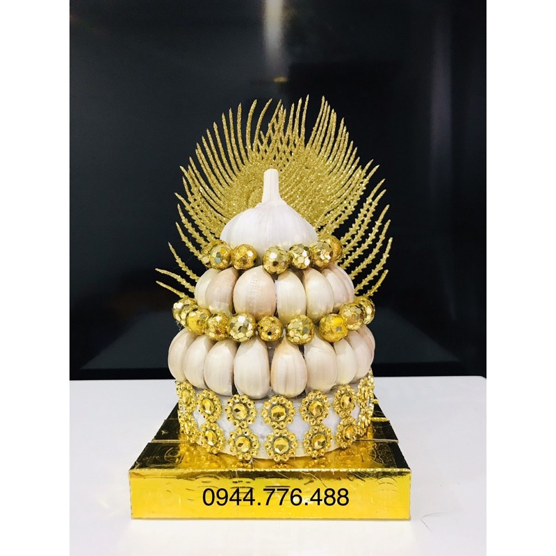 Tháp tỏi đặt bàn thờ Thần Tài mẫu mới 2021 | BigBuy360 - bigbuy360.vn