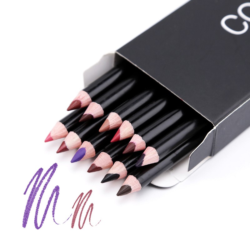 2pcs Bộ bút chì kẻ đường viền môi son môi COCUTE 3.5g