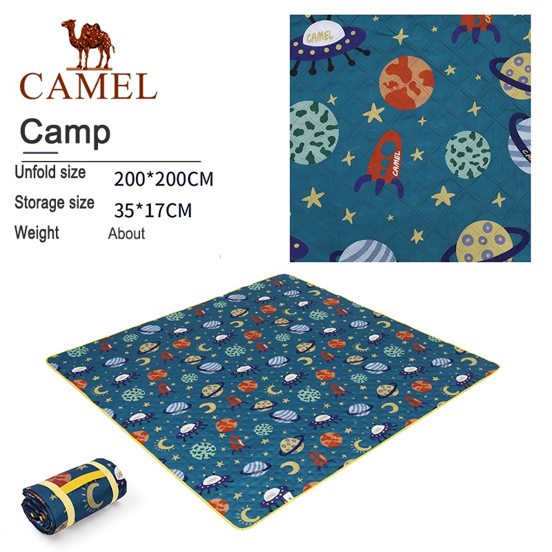 Camel CROWN Outdoor picnic mat picnic moisture-proof mat cắm trại dã ngoại vải