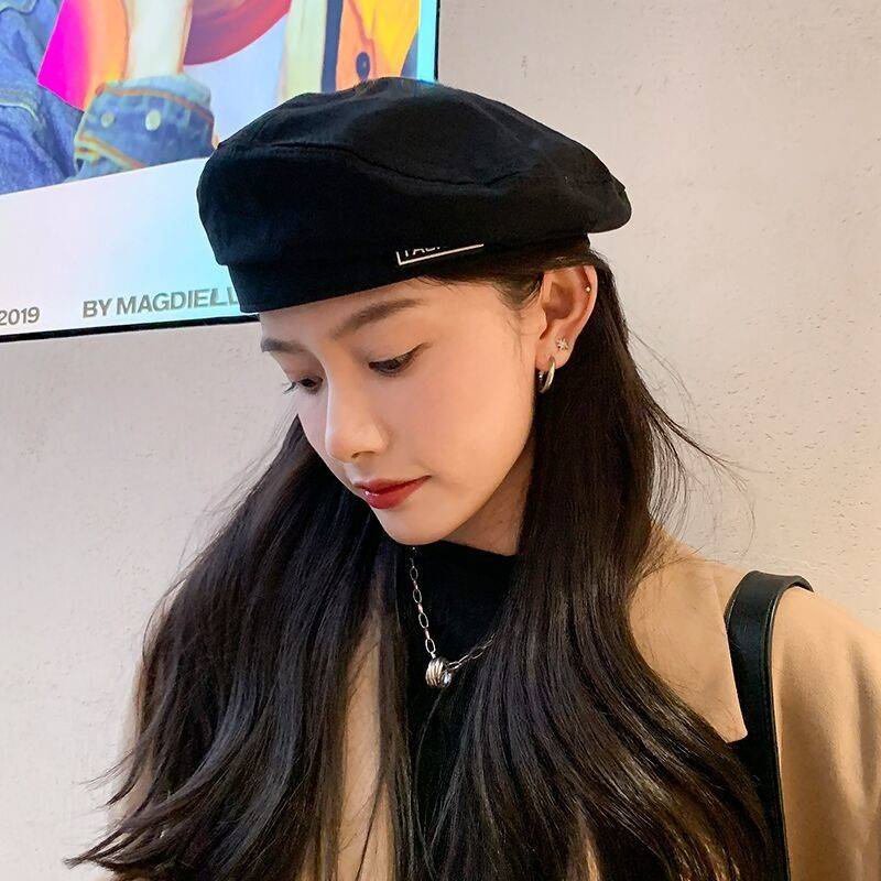 Mũ nồi len nữ Mũ Beret Phong Cách Retro Thời Trang Cho Nữ