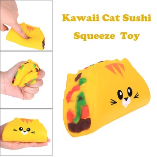 Đồ chơi bóp giảm stress hình mèo sushi dễ thương