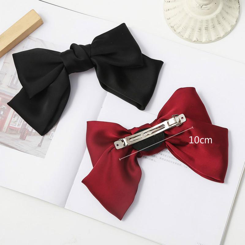 Kẹp tóc nơ lụa Lớn phong cách Hàn Quốc thanh lịch, nữ tính Hàng loại 1