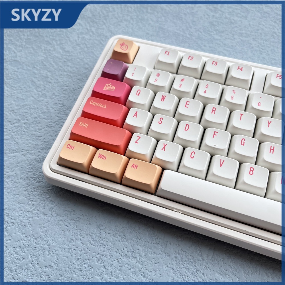 127 Phím Sunset Keycaps XDA Profile Hoạt hình Anime PBT DYE SUB Bàn phím cơ Keycap