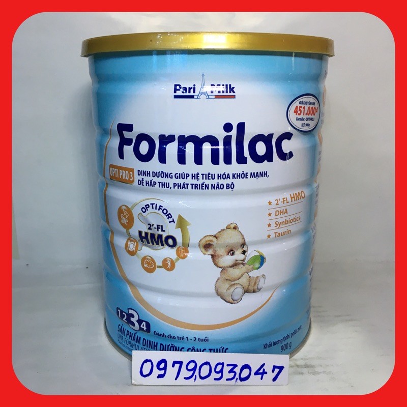 Sữa bột Formilac 3 ( lon 900g ) date: 6/2023