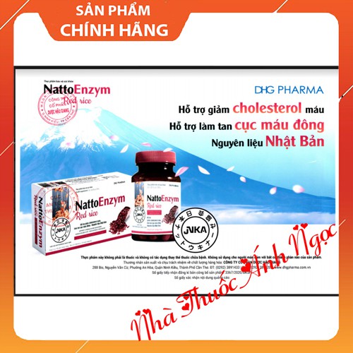 NattoEnzym Red rice (Gạo đỏ) - Hỗ trợ giảm cholesterol và làm tan cục máu đông, Nguyên liệu Nhật Bản