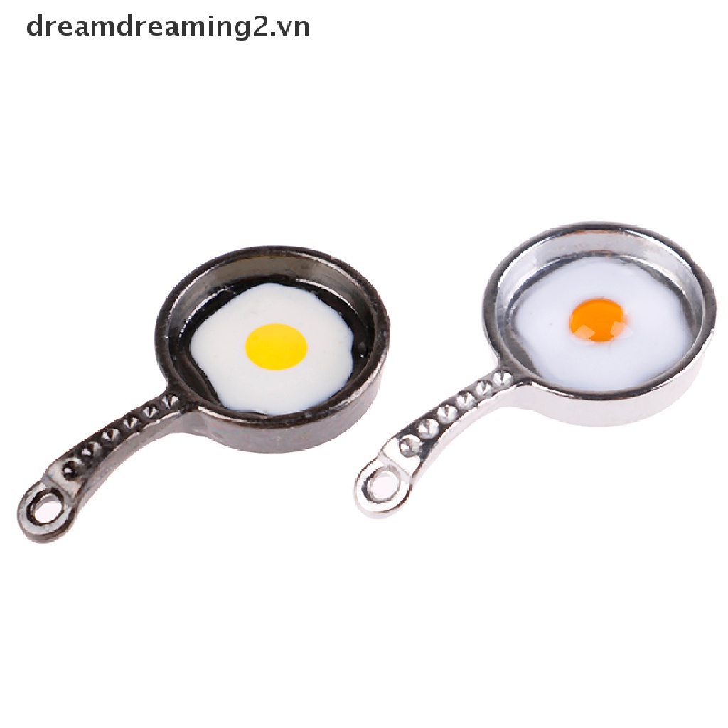 Chảo chiên trứng kim loại mini dành cho nhà búp bê