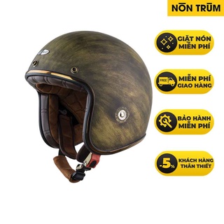 Nón bảo hiểm 3/4 Balder Light tem xám xước đồng và xám xước bạc size M L XL mới về 2021