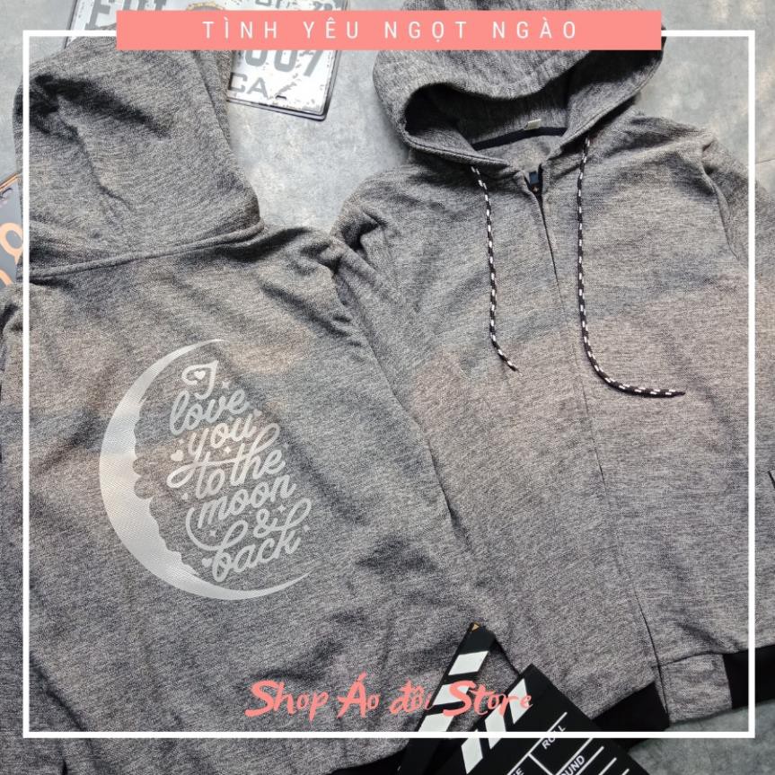 Áo khoác cặp nam nữ - COUPLE STORE  - Áo khoác nỉ chất liệu cotton cao cấp,form chuẩn đẹp! CÓ TẶNG KÈM STICKER ỦI ÁO