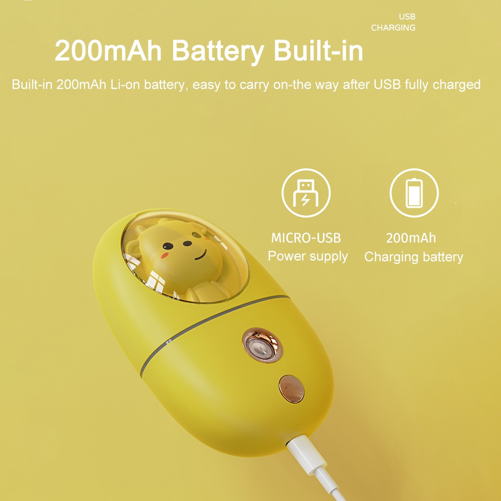 Máy Phun Sương Mini Nano Cầm Tay Nhỏ Gọn Tiện Lợi 2021 máy xông mặt