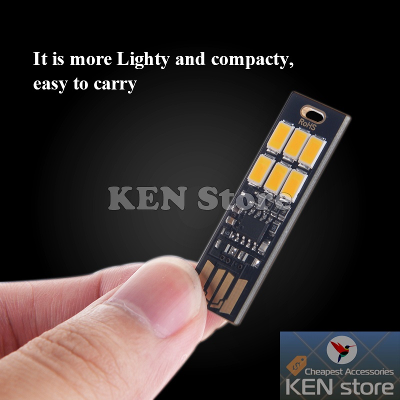 Đèn led, bóng led USB siêu sáng cảm ứng chạm tắt/mở/tăng/giảm độ sáng