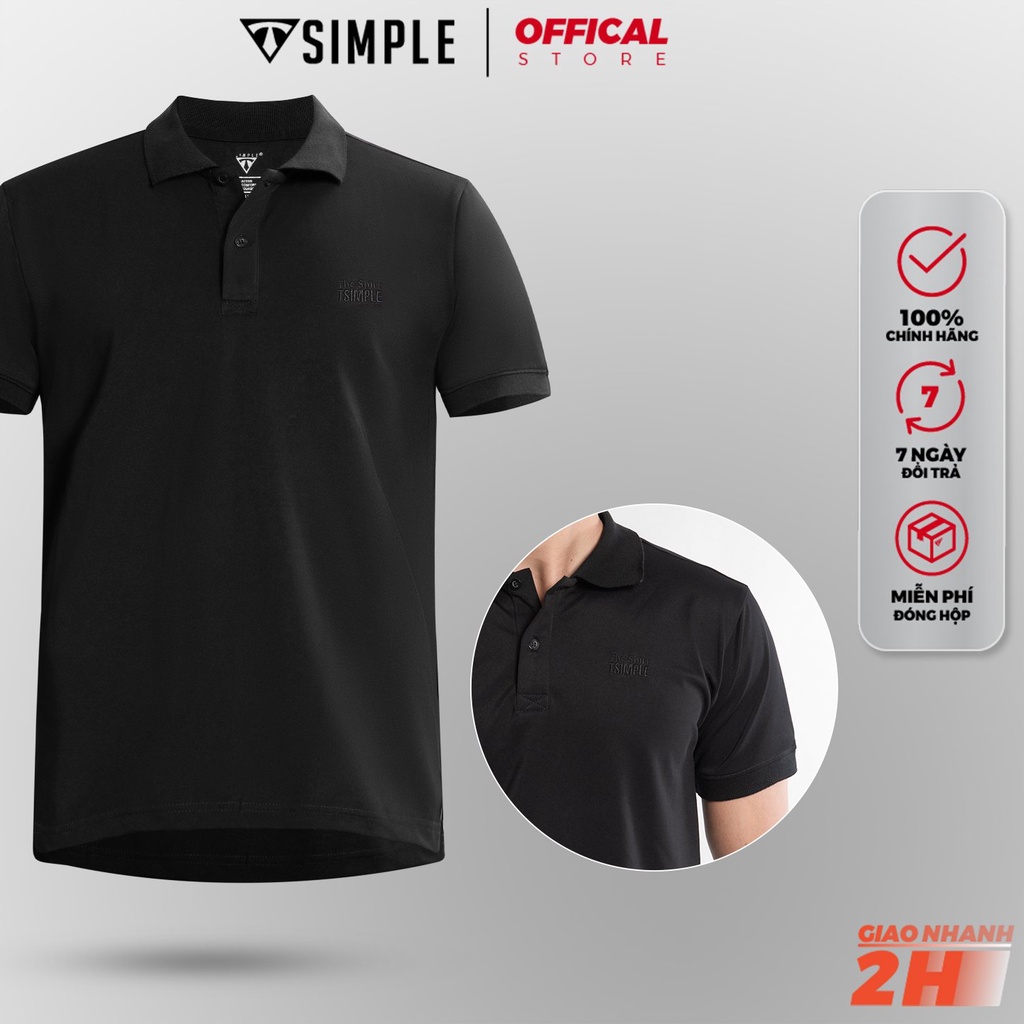Áo Thun Polo Nam ngắn tay TSIMPLE cổ bẻ vải cá sấu cotton cao cấp xuất xịn chuẩn form logo thêu ACT