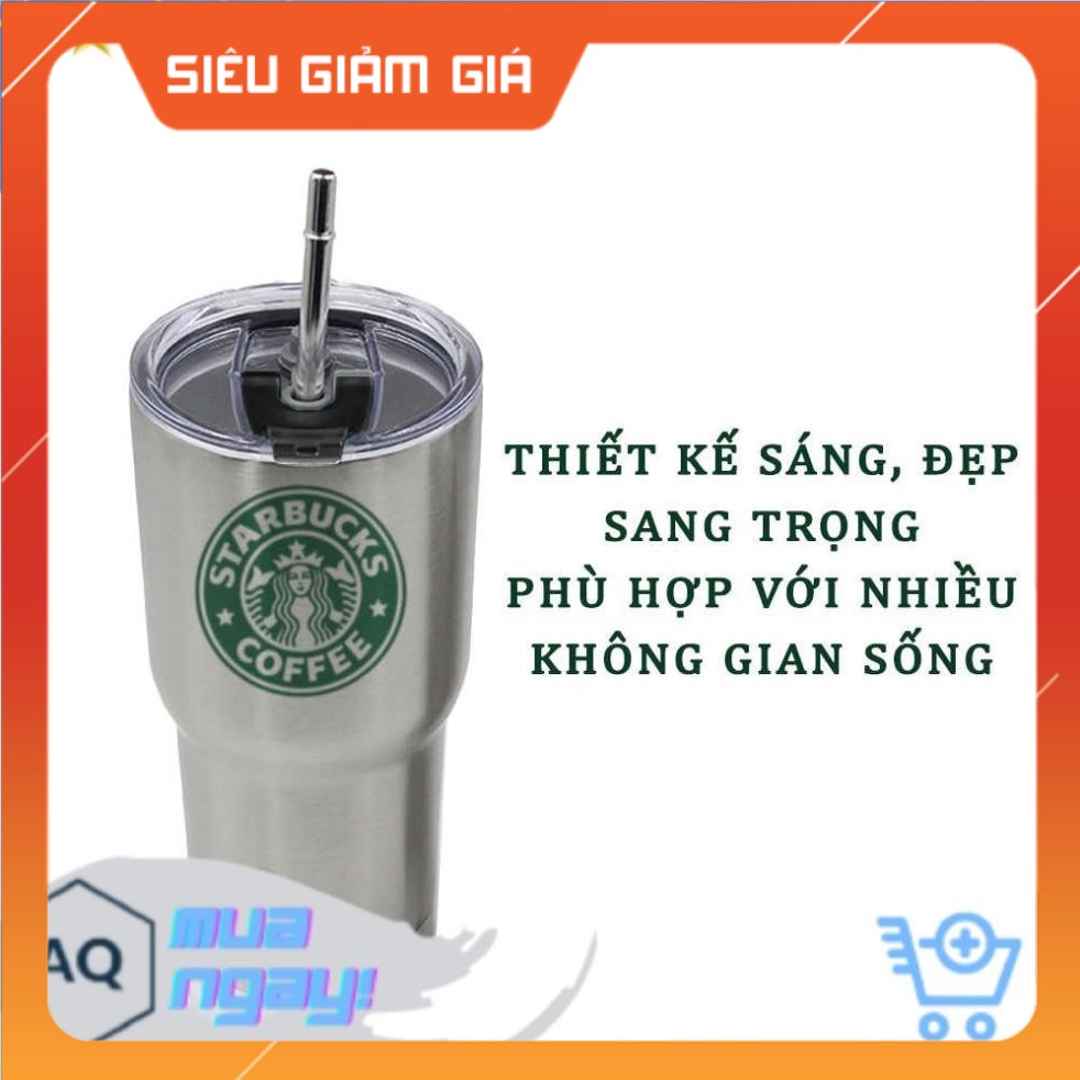 Cốc Giữ Nhiệt, Bình Nước Giữ Nhiệt, Ly Giữ Nhiệt Yeti Thái Lan 900Ml Kèm Túi Xách, 2 Ống Hút Và Cọ Rửa - Nhiều Mẫu - BX