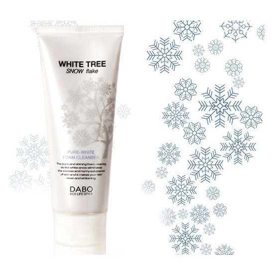 Sữa rửa mặt cây tuyết trắng có hạt massage Dabo White Tree Snow Flake 150ml