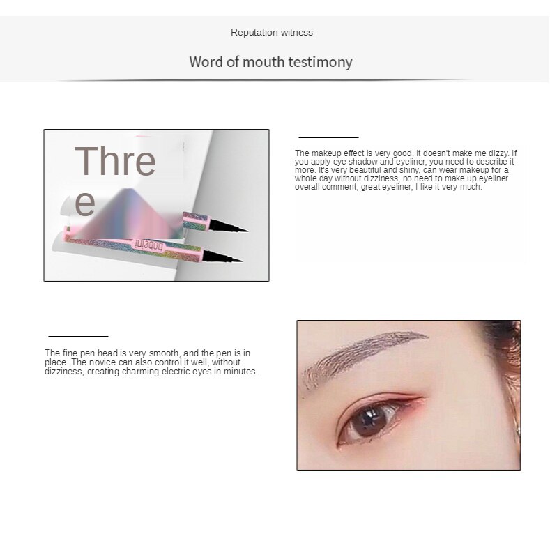 Bút kẻ mắt hoạ tiết ngôi sao lâu trôi chống thấm nước và mồ hôi không gây chóng mặt