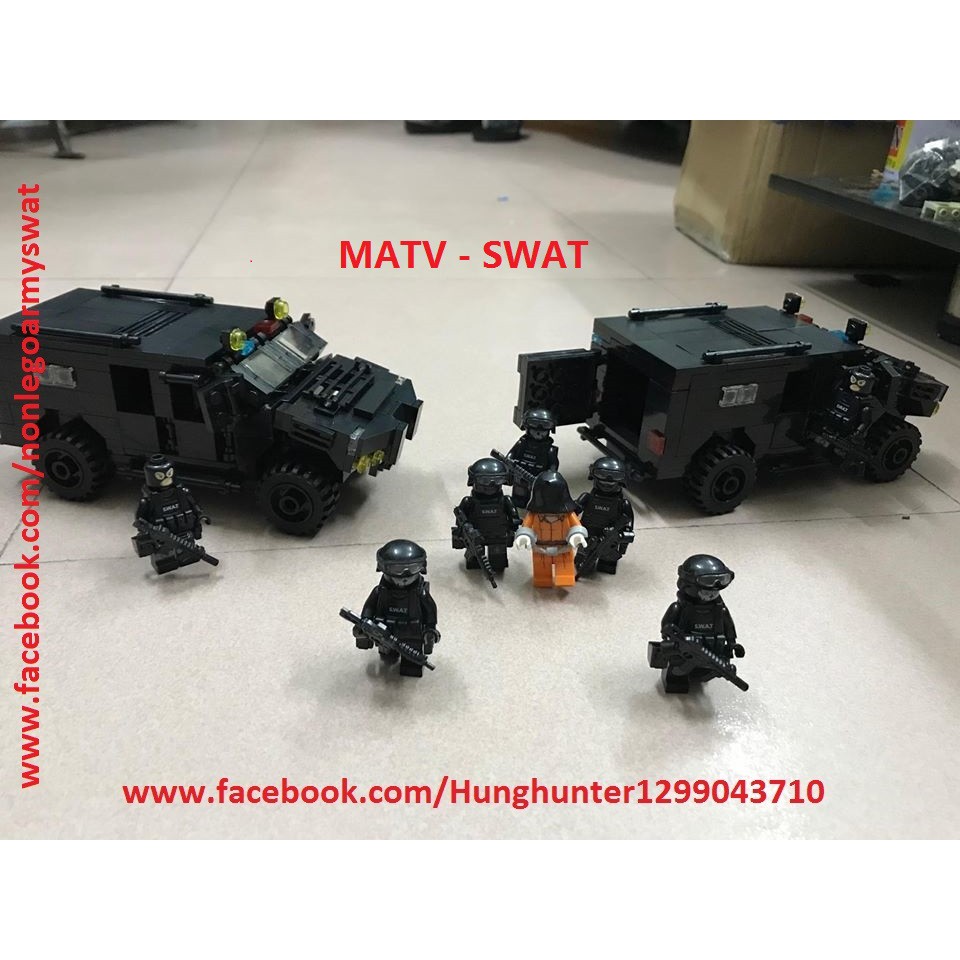 Lego Army Military MOC : các chủng loại xe quân sự , SWAT