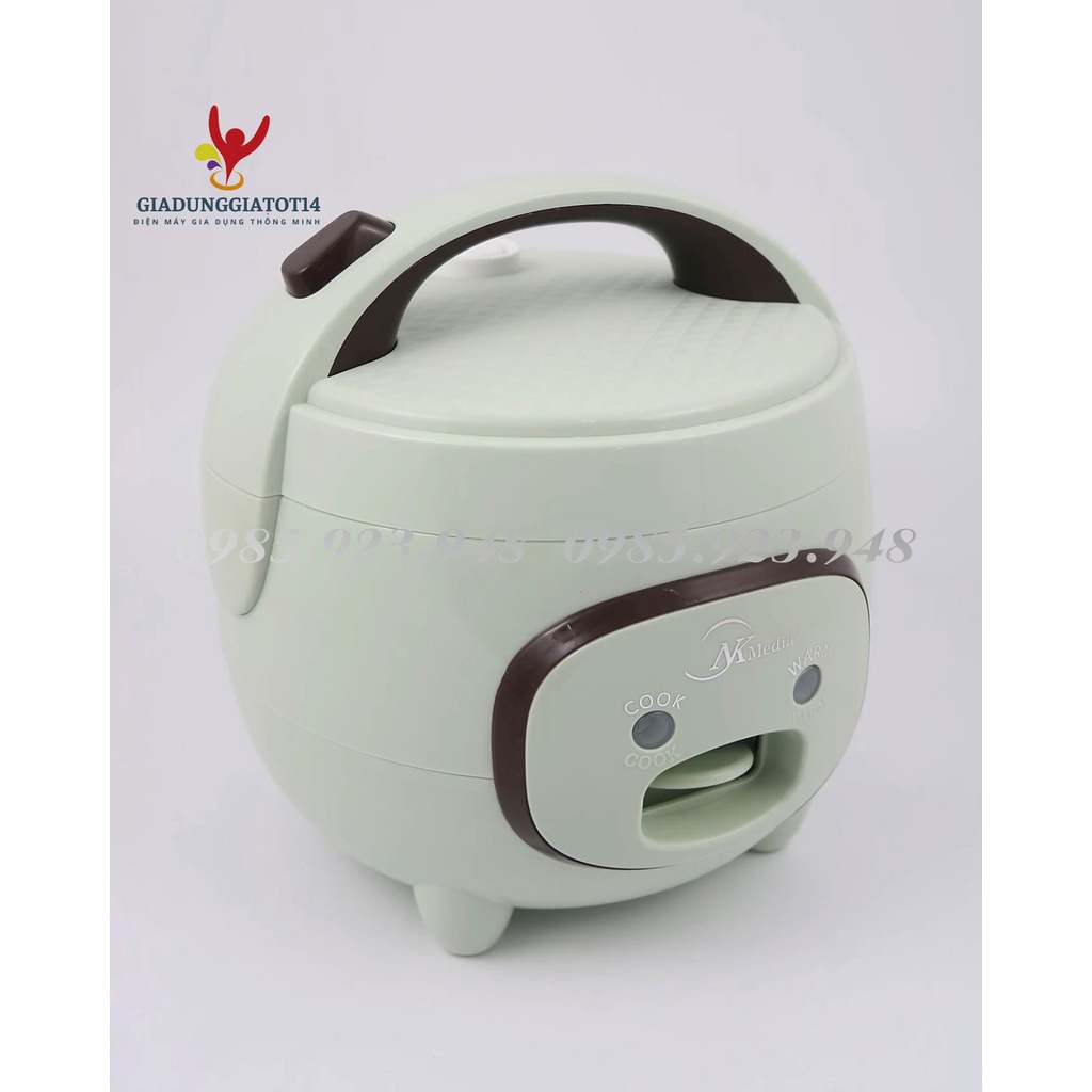 Nồi Cơm Điện mini NKMedia/ Cuckoo-  Dung tích 1L nấu được cho 2 người ăn, kiểu dáng Con Lợn Siêu Đáng Yêu, BH 12 tháng