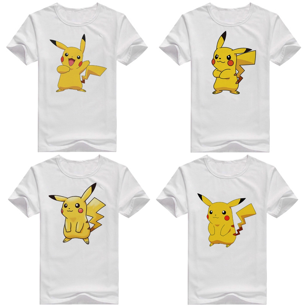 Áo Thun In Hình Pikachu Dễ Thương Thời Trang Mùa Hè Cho Bé
