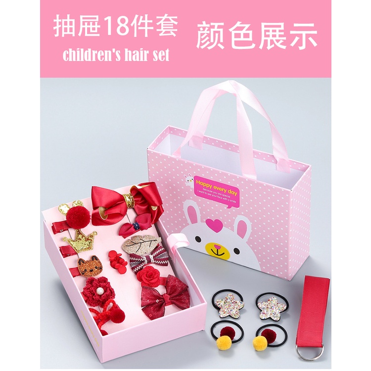Set phụ kiện tóc làm quà tặng sinh nhật cho bé gái 8-9-12 tuổi