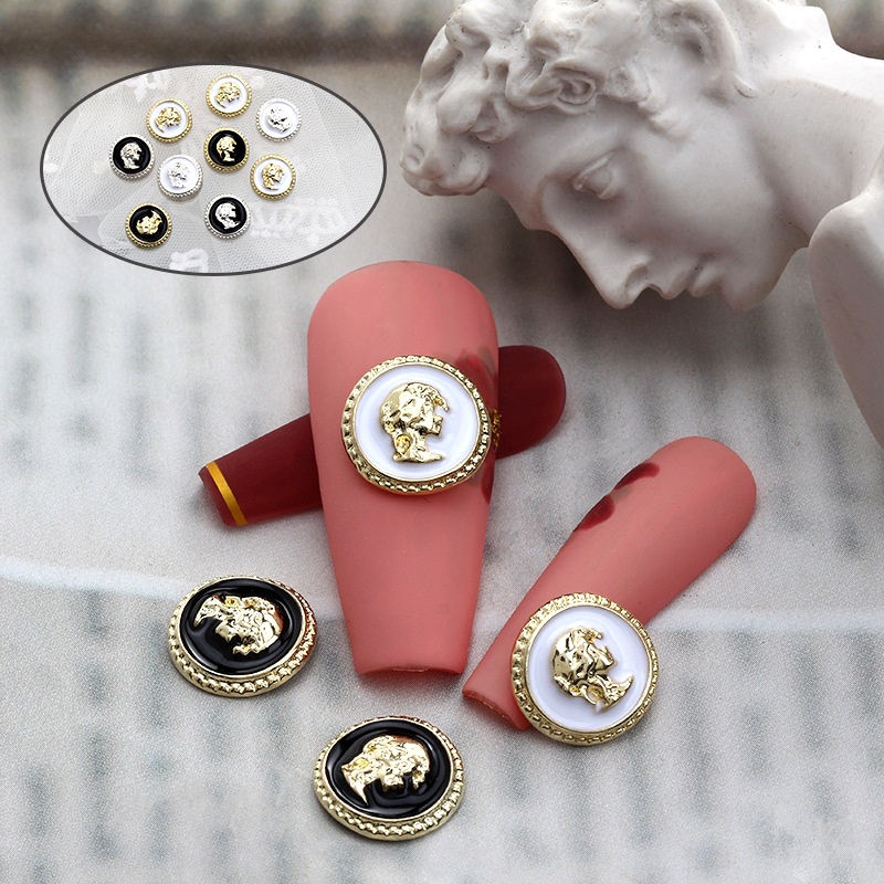 Phụ Kiện Trang Trí Móng Tay Bằng Hợp Kim Phong Cách Retro Nhật Bản Dễ Thương Mới