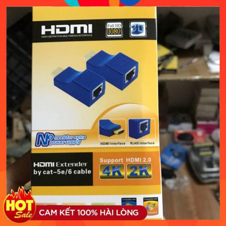 [Chính hãng] Bộ chuyển đổi HDMI TO LAN 30m giá cực rẻ!