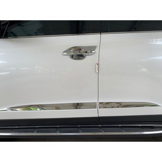 Ốp Nẹp Sườn Hông Xe Hyundai Tucson 2016 - 2017- 2018- 2019- 2020- 2021 inox cao cấp