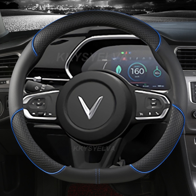 Bọc vô lăng xe ô tô Vinfast VF5 VF7 VF8 VF9 LUX A2 38cmO Lux SA2.0 Bọc vô lăng ô tô