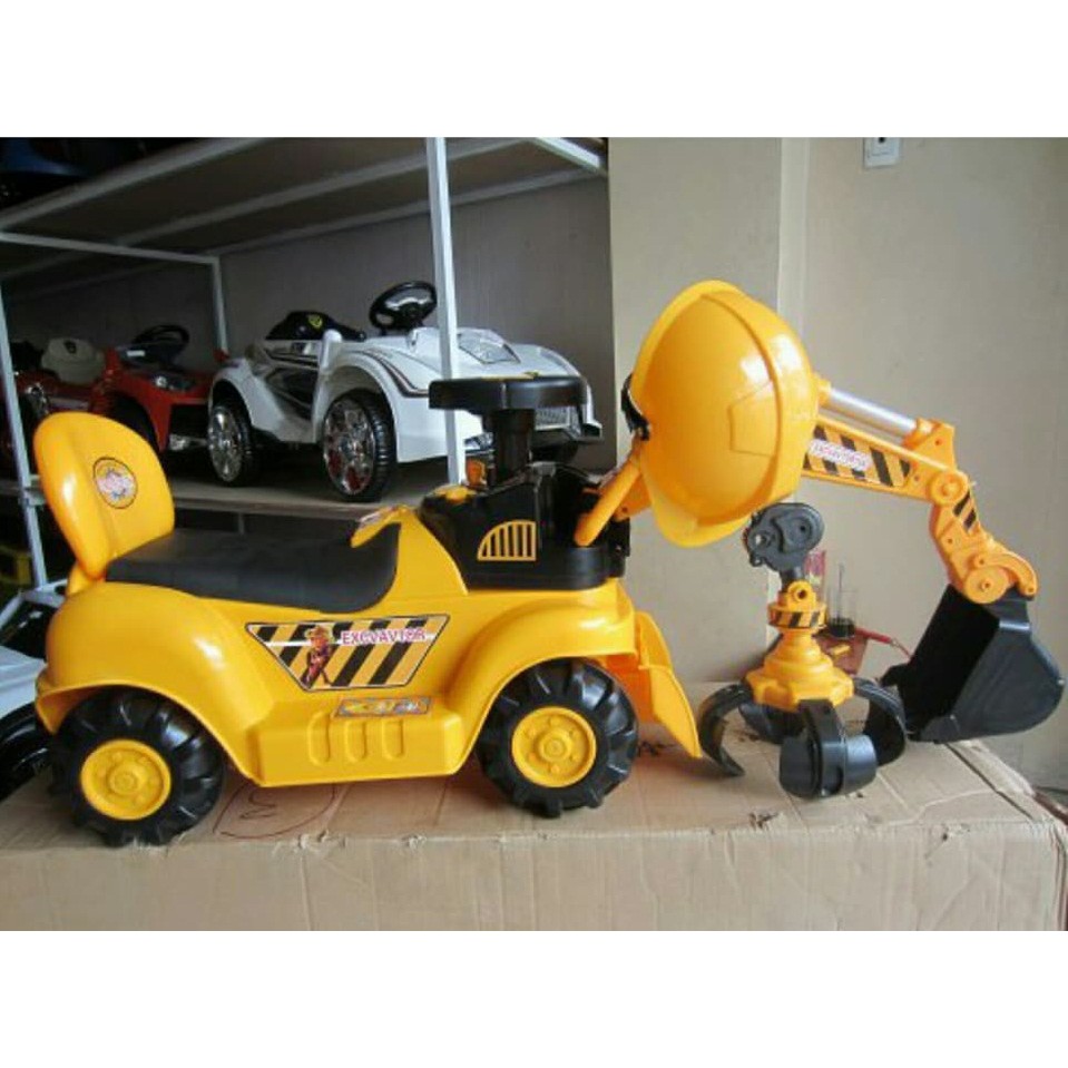 Xe cẩu chòi chân 2 chế độ (có nhạc + đèn + tựa lưng + giỏ đ