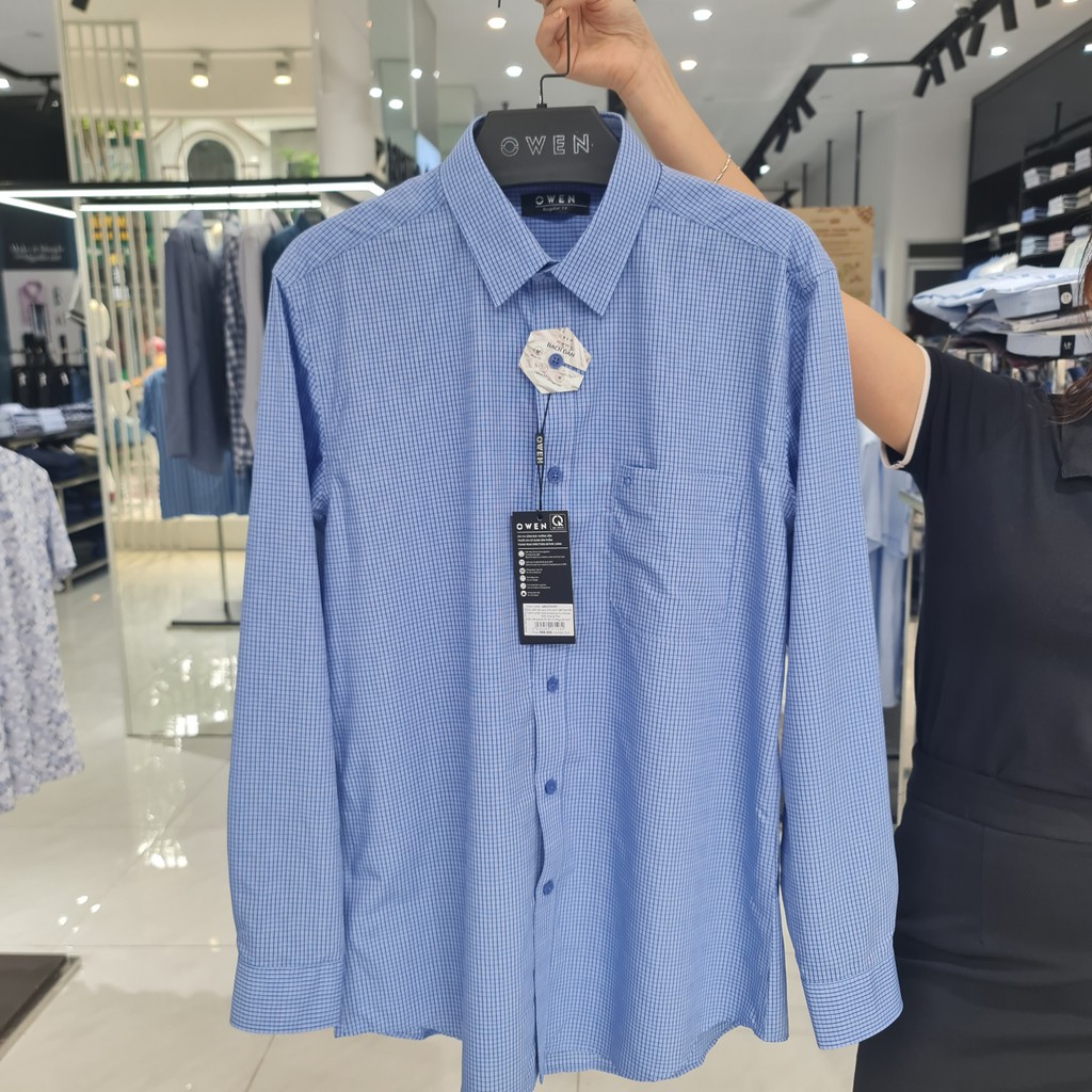 OWEN -  Áo sơ mi dài tay sợi Bạch Đàn - Mã AR22701DT - OWEN Flagship Store