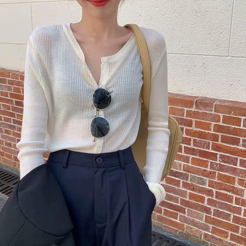 ÁO KHOÁC LEN TĂM CARDIGAN STYLE KOREAN | BigBuy360 - bigbuy360.vn