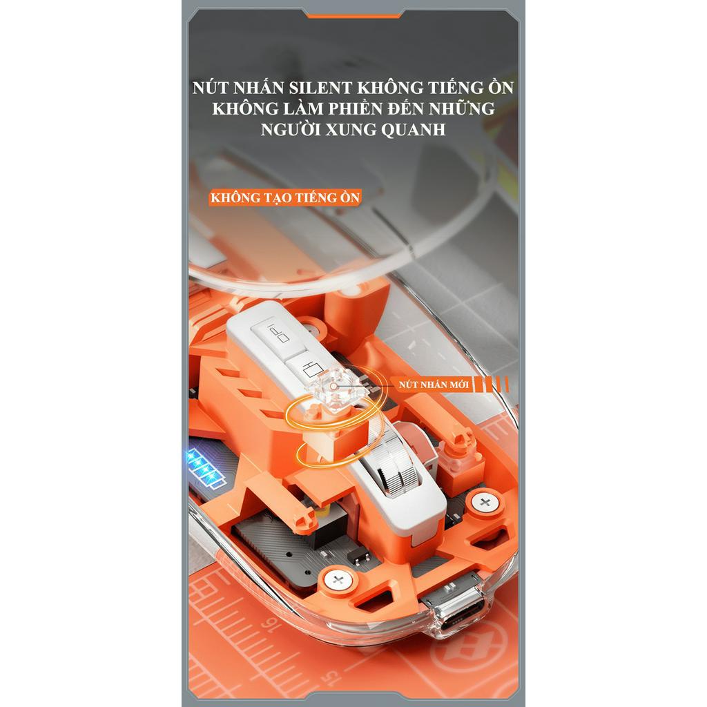 Chuột Không Dây FMOUSE M133 Kết Nối Bluetooth và USB 2.4G