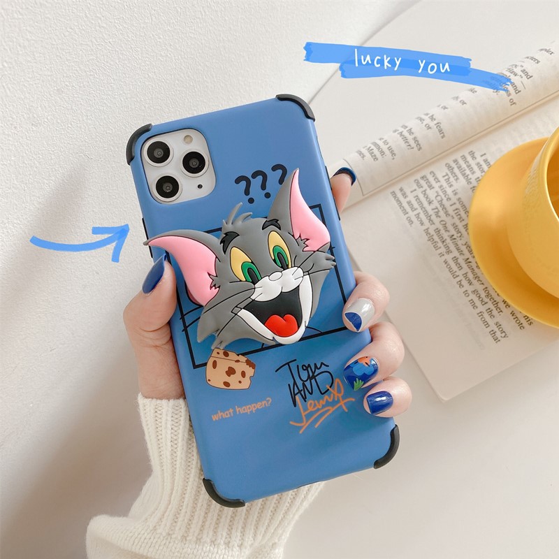 Ốp Điện Thoại Chống Rơi Họa Tiết Tom Và Jerry Cho Iphone 12 11pro Xr Xsmax 7 / 8plus | BigBuy360 - bigbuy360.vn