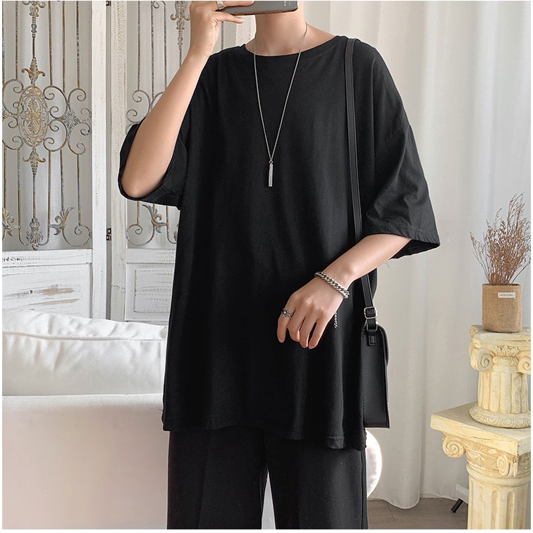 [100% COTTON] Áo Phông Nam Nữ Tay Lỡ Outfit Basic Unisex Form Dáng Rộng Phong Cách Hàn Quốc Năng Động AP05 | BigBuy360 - bigbuy360.vn