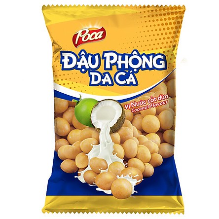 [Snack Poca] Đậu Phộng Da Cá Nước Dừa 42gr