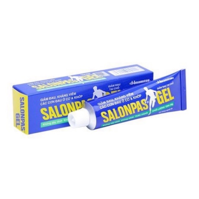 Salonpas Gel Tuýp 30g Dùng Ngoài Da