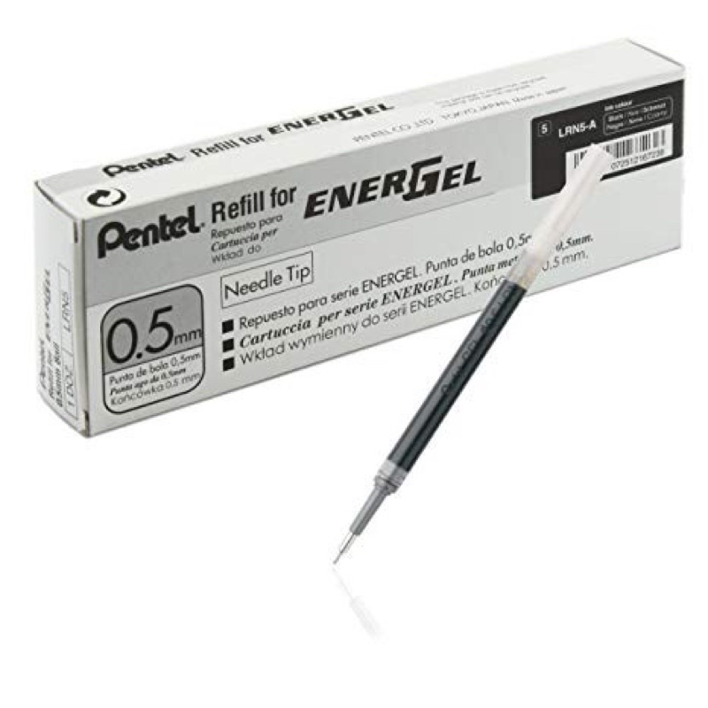 Ruột bút ký Pentel mực gel nét 0.7/05/1.0