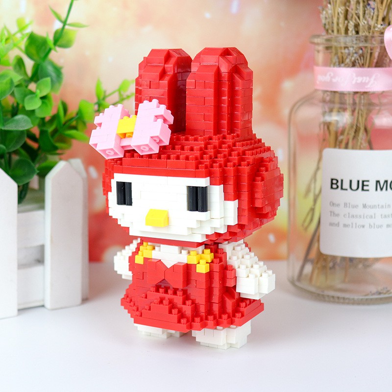 SANRIO Bộ Đồ Chơi Lắp Ráp Lego Hình Hello Kitty Và My Melody