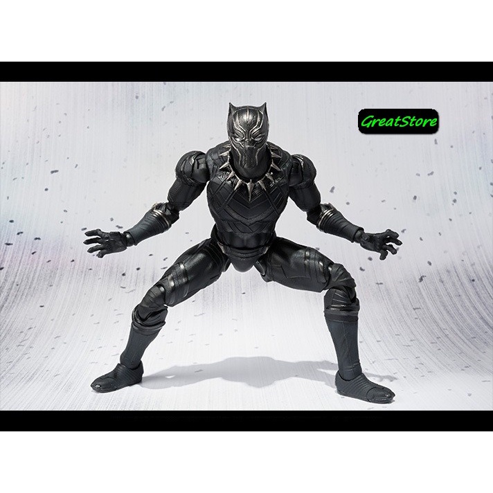 ( CHẤT, HÀNG CÓ SẴN ) MÔ HÌNH NHÂN VẬT FIGMA Black panther AVENGER CỬ ĐỘNG ĐƯỢC